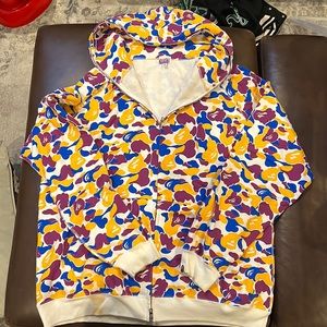 Men’s a bathing ape full zip up sweater